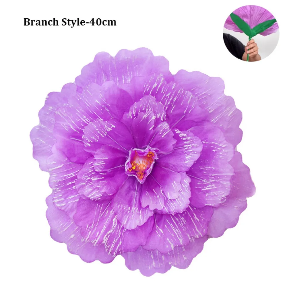 17/20/30/40/50 см реквизит для танцев с цветком пиона, красочная креативная производительность, ручная цветочная ткань, танцевальное представление для детского сада