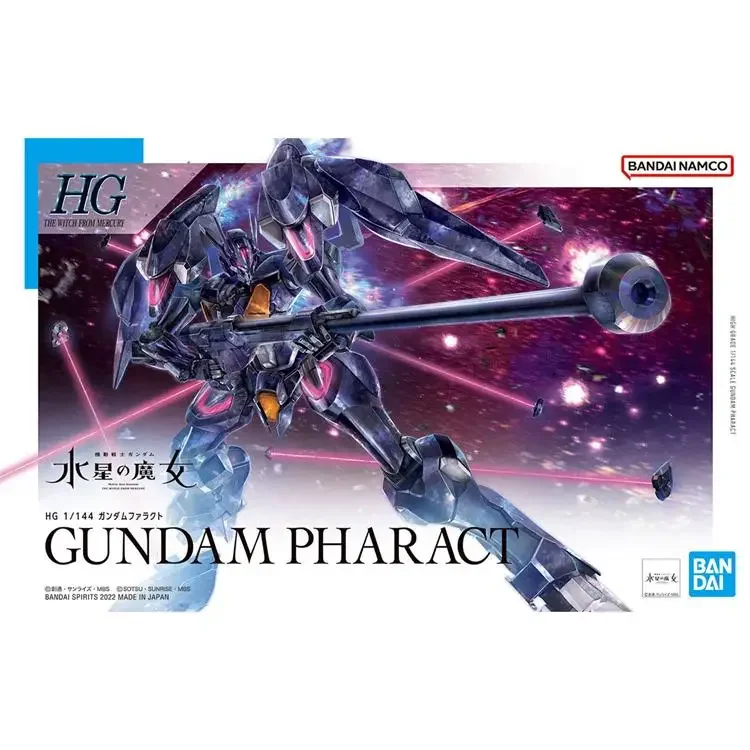 Bandai-figura de acción HG 1/144 HE WITCH de MERCURY FP/A-77 GUNDAM PHARACT, modelo Original de Anime, colección de figuras de acción para niños