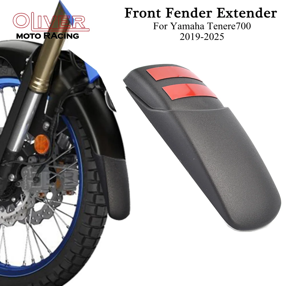 For Yamaha Tenere 700 2019-2025 Front Fender Extender Motorcycle Mudguard Extension ABS Splash Guard Protector Tenere700 2023 24