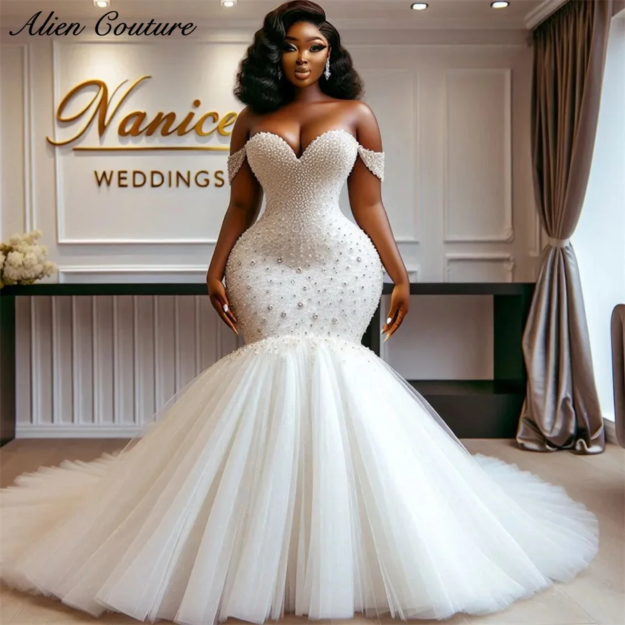 

Sparkly Sweetheart Beading Mermaid Wedding Dress 2025 Elegant Bridal Gowns Crystals Vestido De Noiva Customized