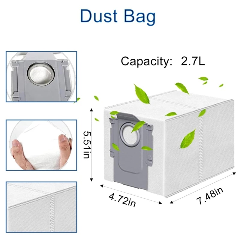 【Must-Haves】Kit de accesorios de repuesto para aspiradora Roborock Qrevo Curve/P20 Pro, cepillo principal, cepillo lateral, filtro, fregona, polvo Ba