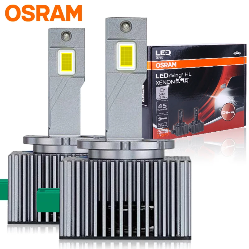 

OSRAM D3S LED 45W D1S Светодиодные фары Лампы Canbus 9570 CSP 6000K Диоды Автомобильная лампа 1:1 Ксеноновый HID Светодиодный фонарь дальнего ближнего света 12 В