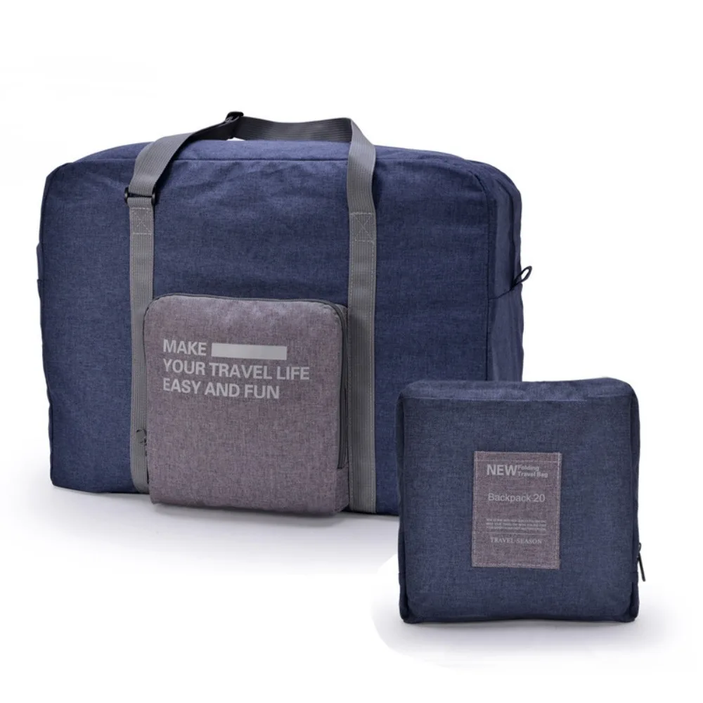 

Foldable Clothing Organizing Bag Oxford Cloth Large Capacity Travel Duffel Bag Waterproof Fitness Handbag Travel Luggage Bag