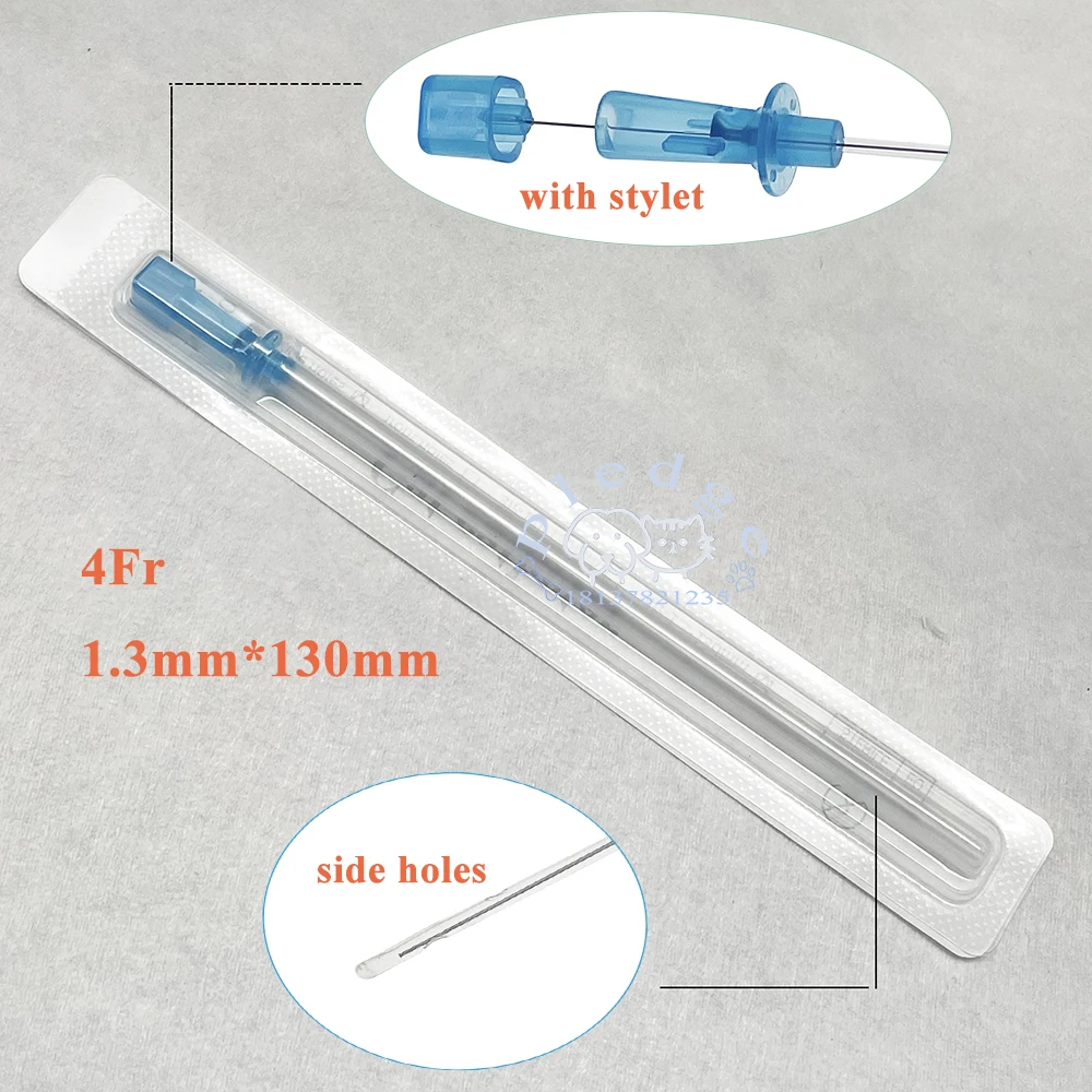 10 Stück/Box Steriler Einwegkatheter für Haustiere mit Seitenloch & Sonde zur Linderung von Harnwegsverschlüssen bei Katzen, Urethralkatheterisierung – Detail 5