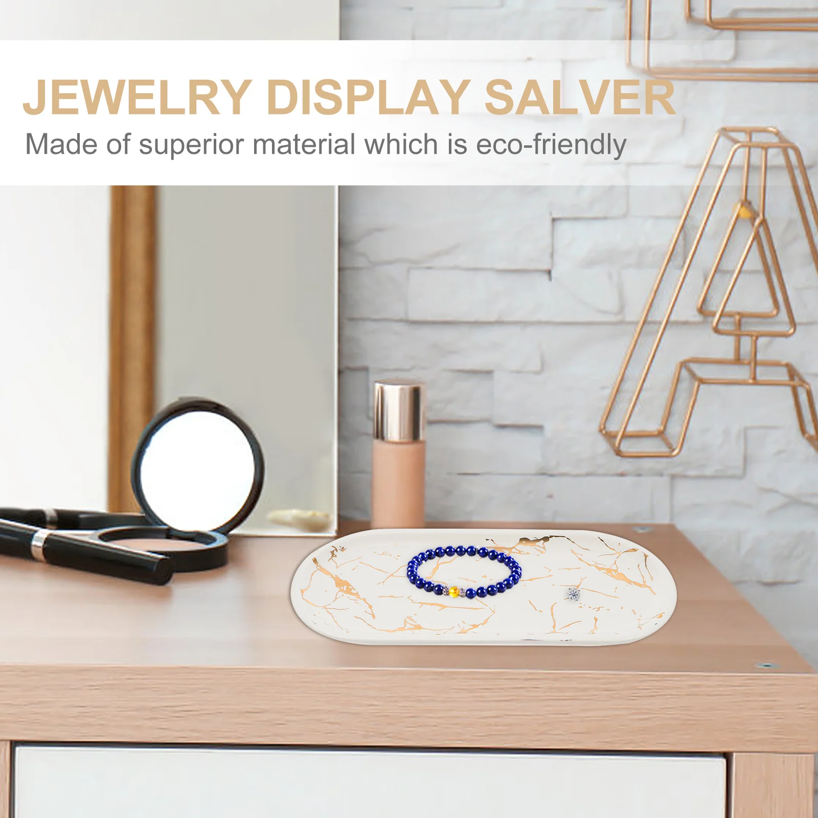 

1Pcs Marbled Ceramic Food Display Dish Elegant Matte Finish Sushi Plate Jewelry Tray Party Restaurant Serving Plate