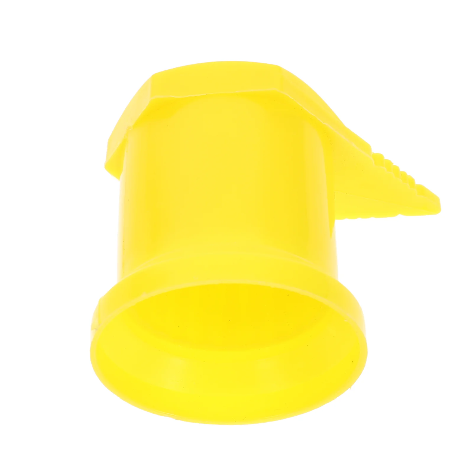 

8 Pcs Tire Nut Warning Capped Sleeve Loose Label Yellow Plastic Air Caps for Tires