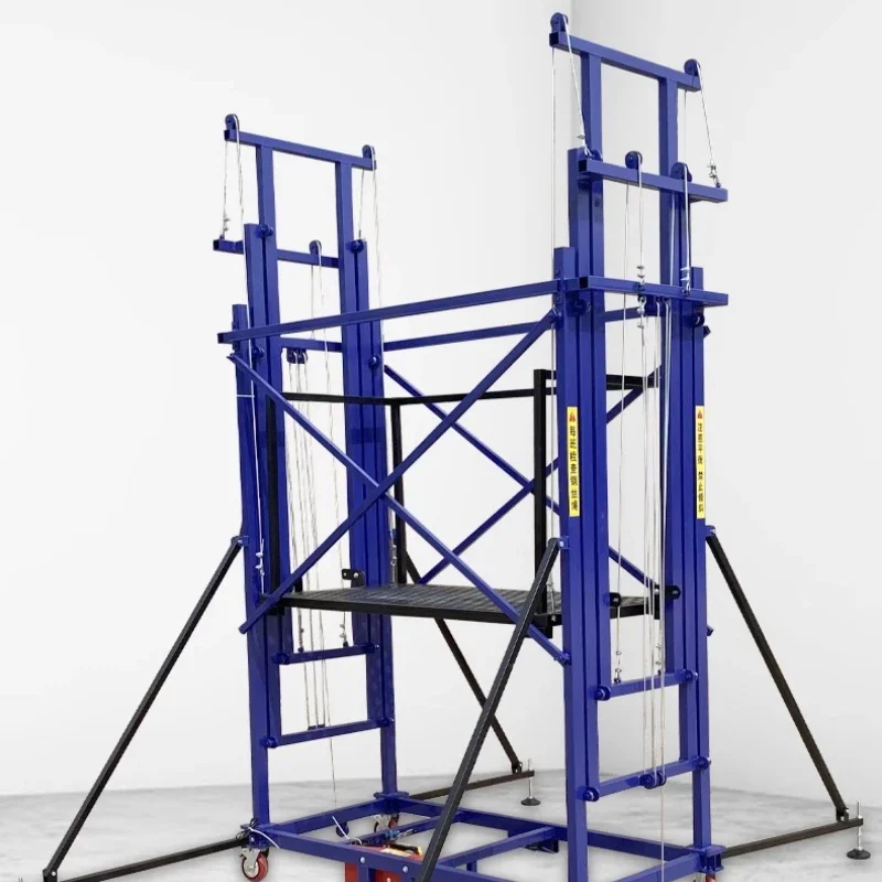 foldable electric lift scaffolding wireless remote control indoor and outdoor upper and lower platform mobile small elevator