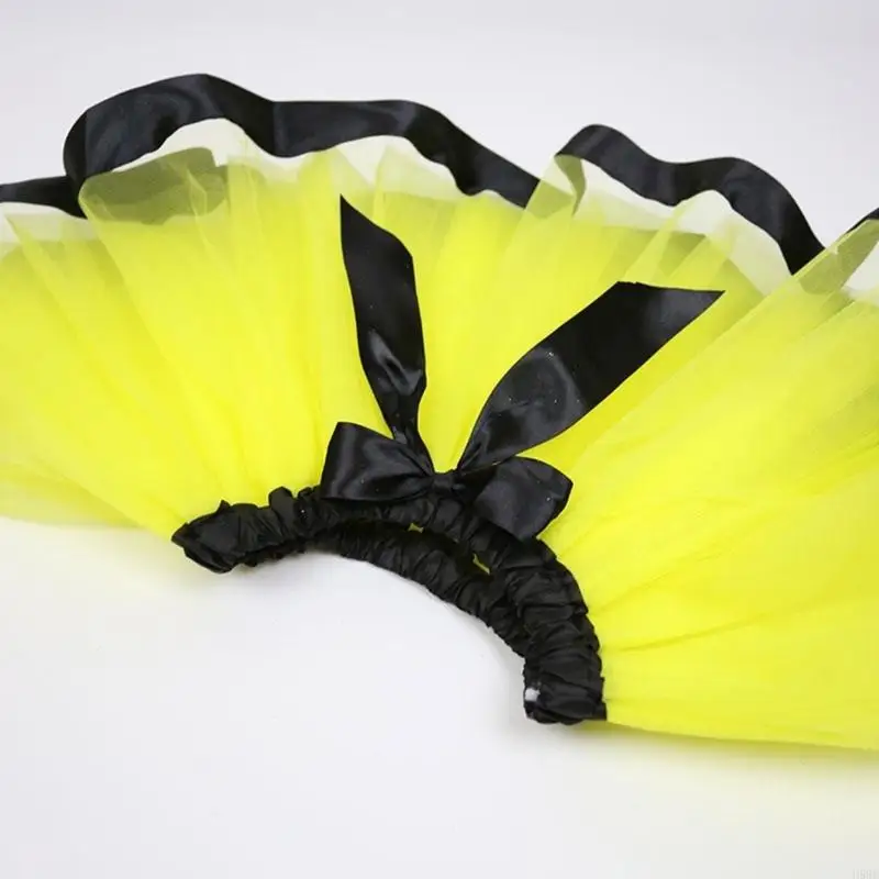 H58E bijen Fairy -kostuums met rokbijen vleugel sprookjesstaf en haarring voor kinderjongen meisje verjaardagsfeestje,