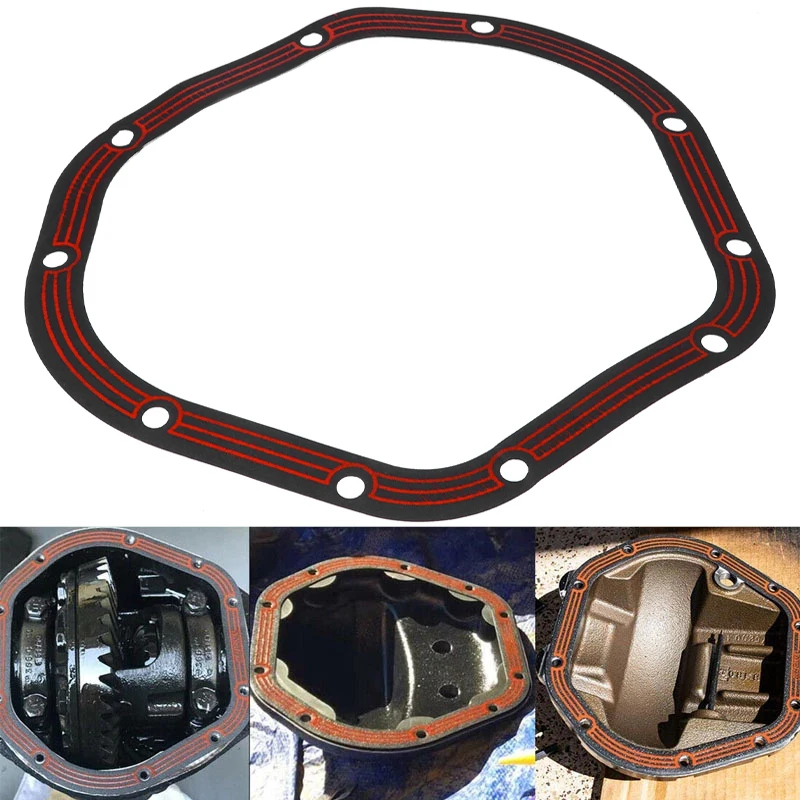 D044 Car Differential Gasket Rubber Cover Gasket Heat-resistant Housing Cover Differential Seal Elastic Replacement for Dana 44