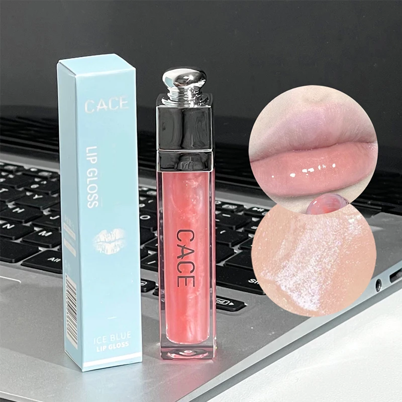 Moisturizing Lip Oil Gloss Mirror Water Light Lip Glaze Hydrating Glitter Glass Lip Oil Transparent Lip Balm Lips Care Makeup