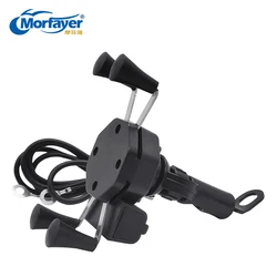 Bicycle Handlebar Mount  Waterproof 360° Degree Rotation X-grip  Motorcycle Phone Holder With Usb Charger