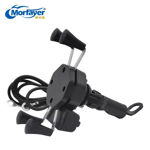 Bicycle Handlebar Mount Waterproof 360&deg; Degree Rotation X-grip Motorcycle Phone Holder With Usb Charger
