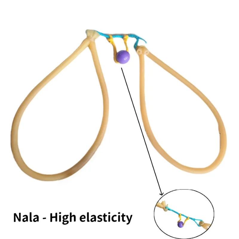 Pre-Tied Tubular Slingshot Rubber Bands with Fixed Bead Positioning High-Elastic Natural Latex Replacement Kit