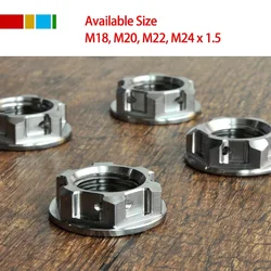 Titanium Flange Nuts M18 M20 M22 M24x1.5mm For Moto Car A450 CRF2012R Rear Axle Nut For Yamaha Honda Kawasaki Suzuki Ducati