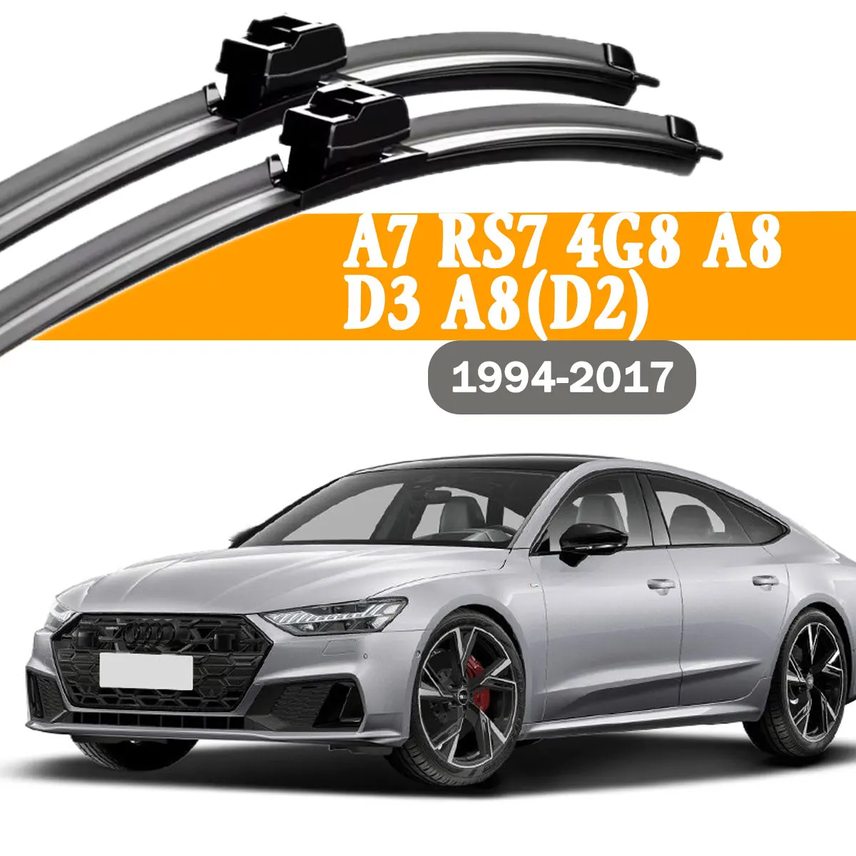 

2PCS Car Front Windshield Wiper Blade For Audi A7 RS7 4G8 A8 D3 A8(D2) 1994-2017 Windscreen Window Rain Brushe Accessories