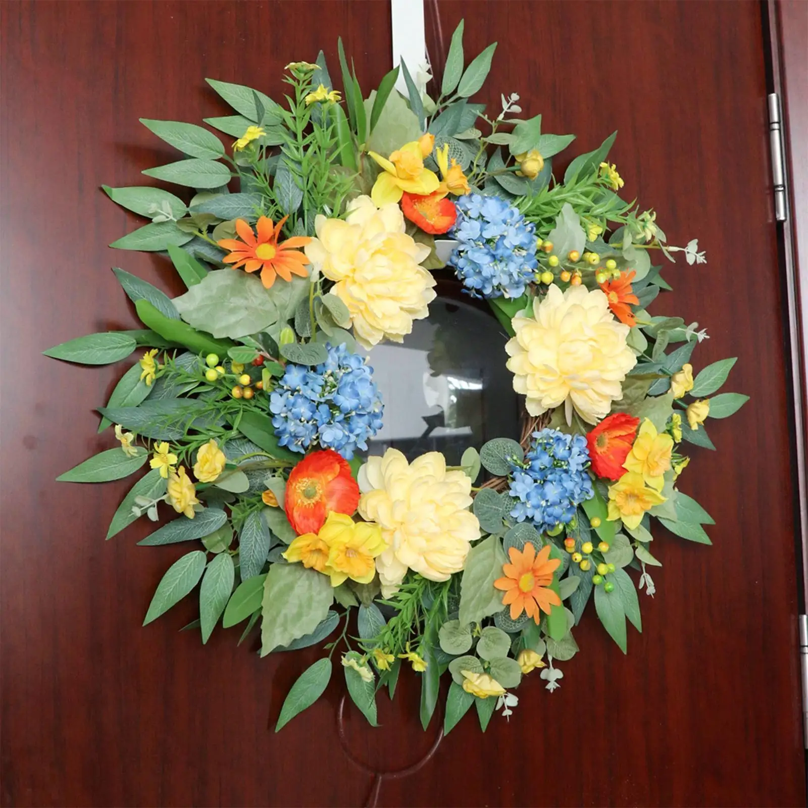 

Artificial Front Door Wreath Gift Decoration for Wedding Home Indoor Outdoor