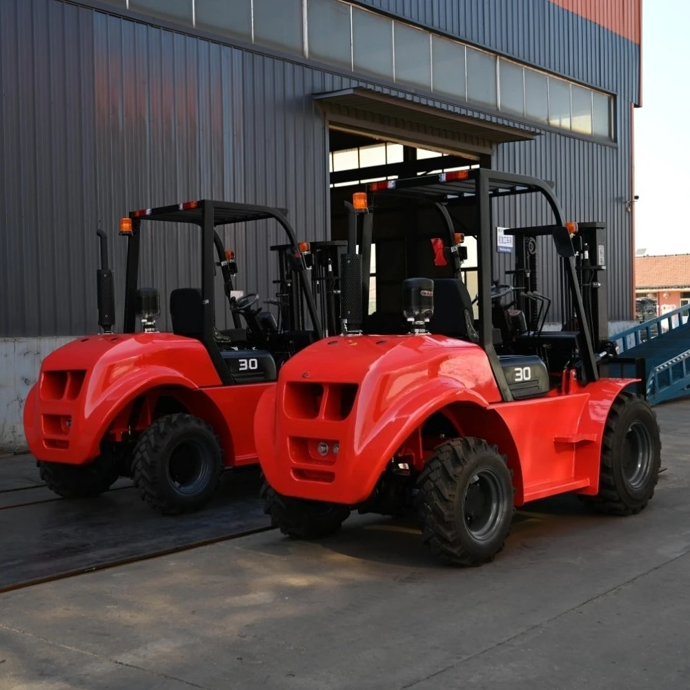 New Style Off Road Forklift 2.5 Tonnes 4X4 Forklift 3.5 Ton 3 Ton All Rough Terrain Forklift Truck for Sale
