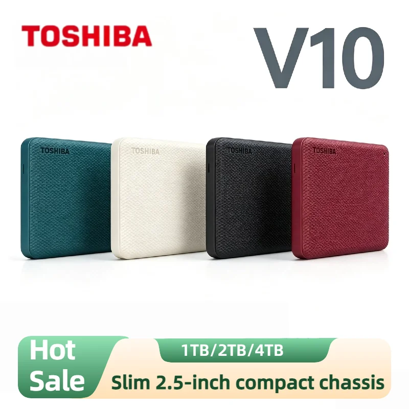 Toshiba Canvio V10 1TB 2TB 4TB 2.5 Inch USB 3.0 External HDD Portable Hard Drive for PC Laptop High Speed Pro Max