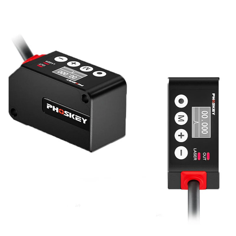 High precision 0.25μm laser displacement sensor distance measurement 485 analog distance sensor 30-800mm