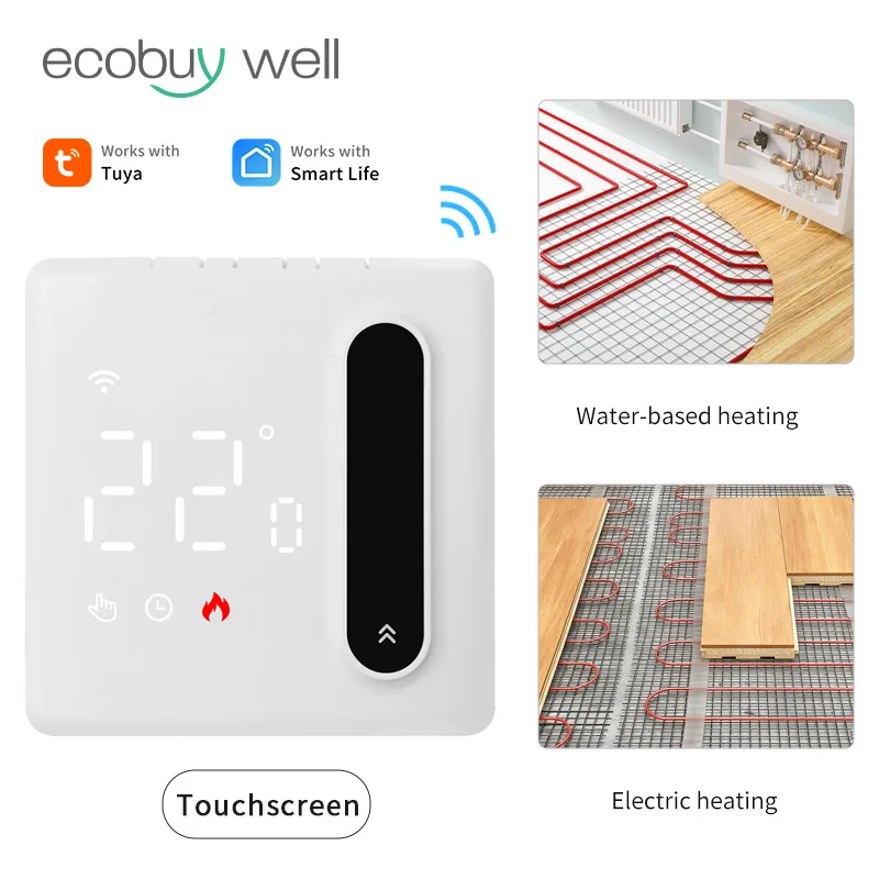 Tuya Smart Wifi Thermostat Underfloor Heating 2 Wire Heating Thermostat Wifi  220V Digital Floor Heating Controller Smart Life