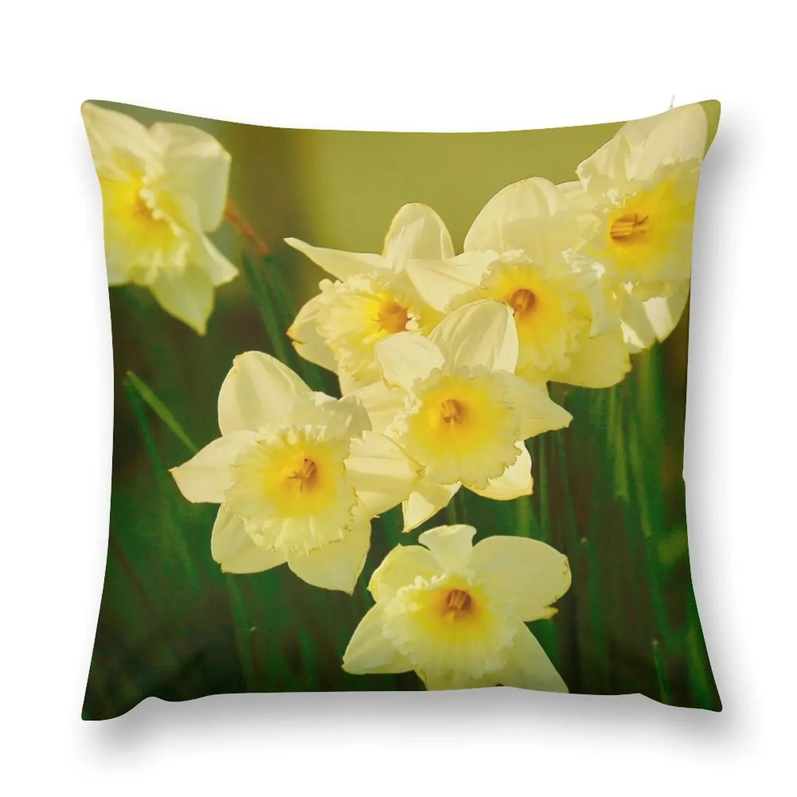 

April Daffodils Throw Pillow Christmas Cushion For Home Sofa Cushion luxury home accessories pillow