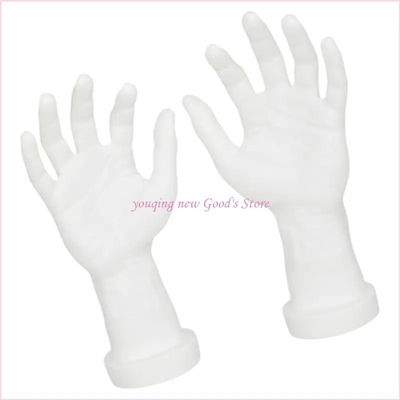 57QA 2X إكسسوار أيدي عارضة أزياء واقعية لعرض المجوهرات والوسائل التعليمية #1