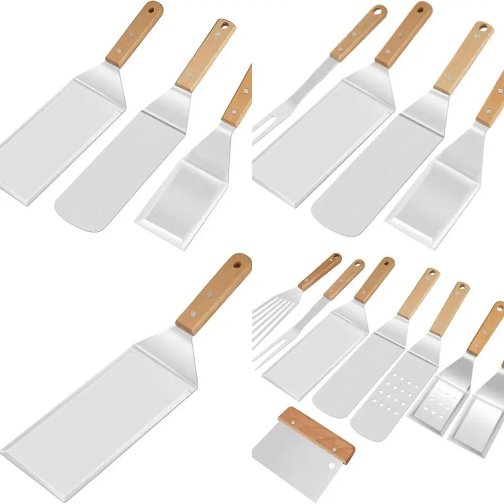 

Barbecue Tool Set Outdoor Stainless Steel Barbecue Shovel Iron Plate Barbecue Shovel BBQ Barbecue Set