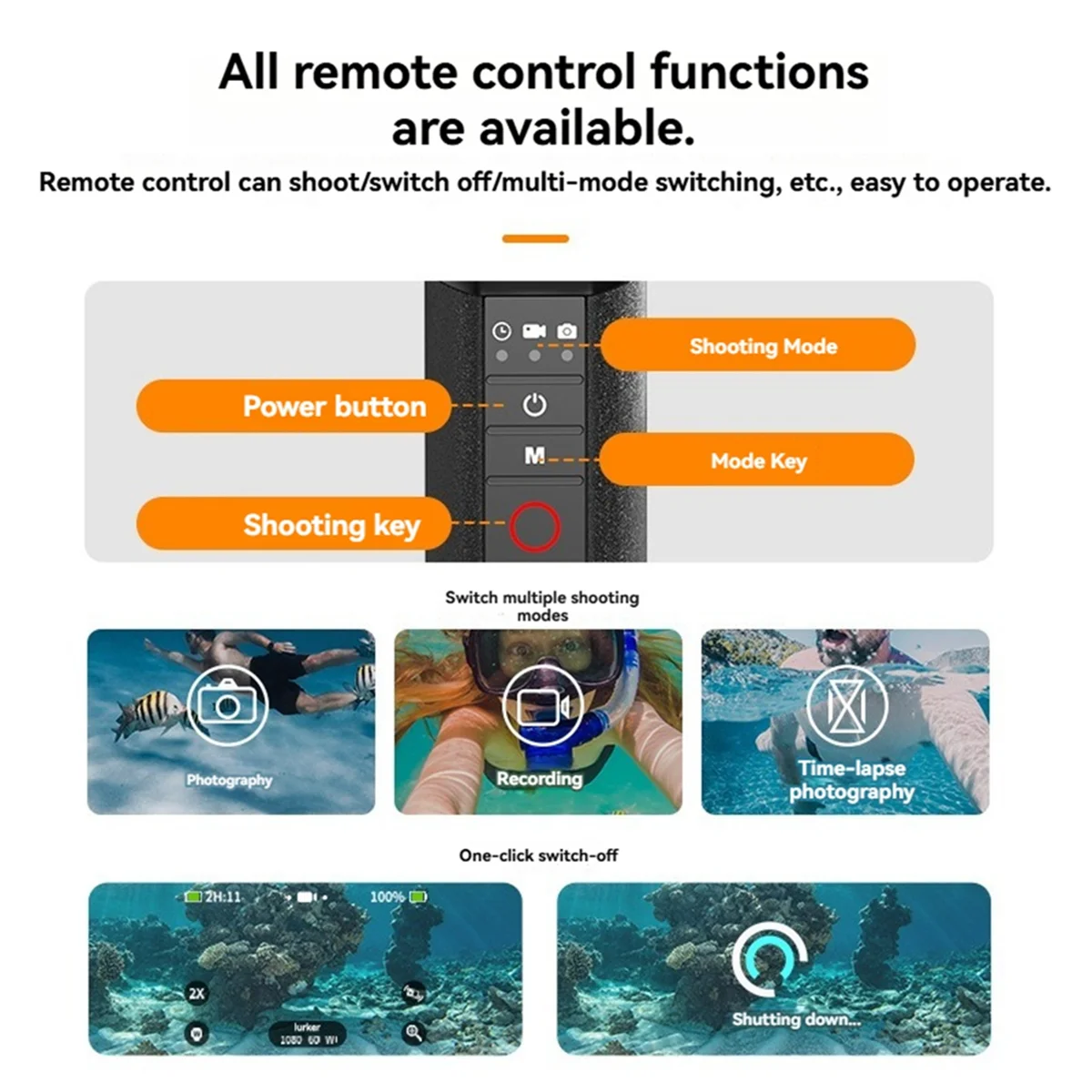 

TELESIN Buoyancy Selfie Stick with Remote Control