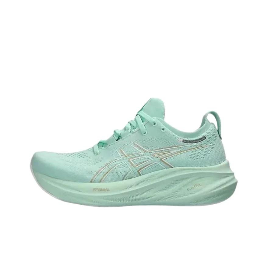 Asics Nimbus 26 حذاء الجري النسائي Tenis Original Cushion Nimbus 26 حذاء رياضي نسائي قابل للتنفس وردي