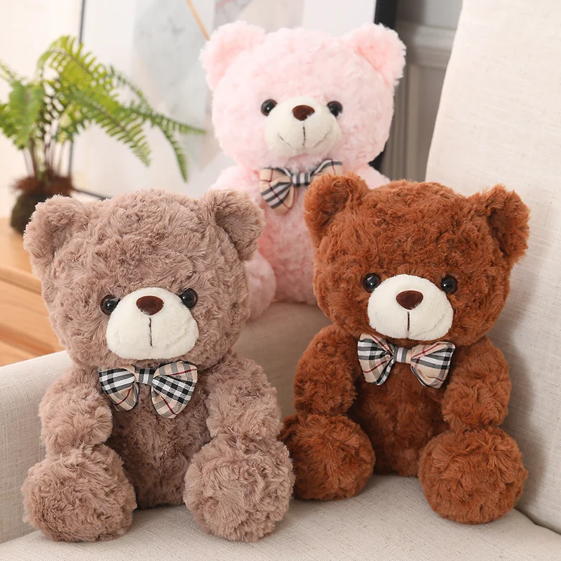 

25cm Cartoon Bear Plush Toys Stuffed Soft Animals Dressing up Bear Doll Nice Surprise Birthday Gifts