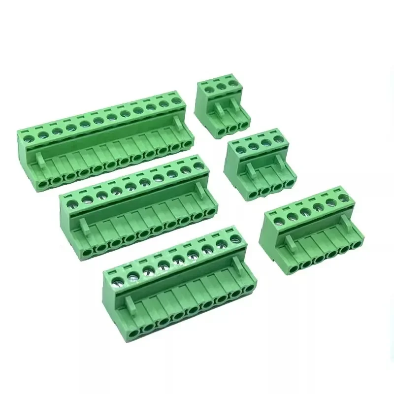 10PCS/Lot 2P 3P 4P 5P 6P 7P 8P 9P 10P 5.08mm Pitch Connector KF2EDGK  Pluggable Screw Through Hole Terminal Block