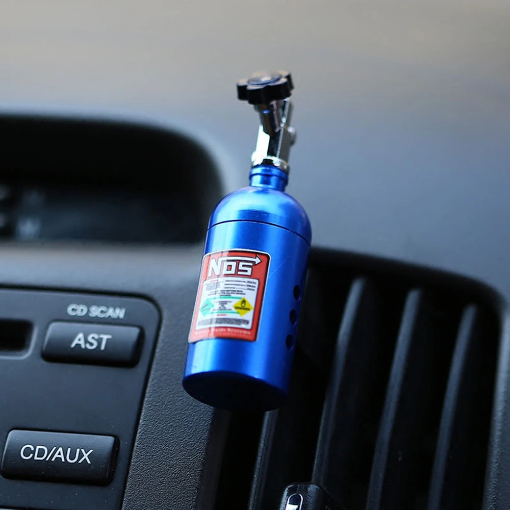 2024 NOS Car Air Freshener Blue Red Billet Aluminium Scent Boxed Car Air Vent Perfume Refill Freshener New