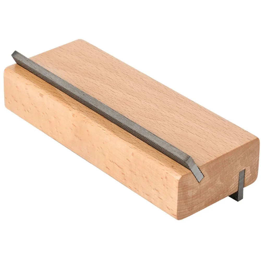 

Fret Beveling Tool Guitar Maintenance File Wooden And Metal Material Precise Fret Polishing Approx.15*6.1*3.1cm