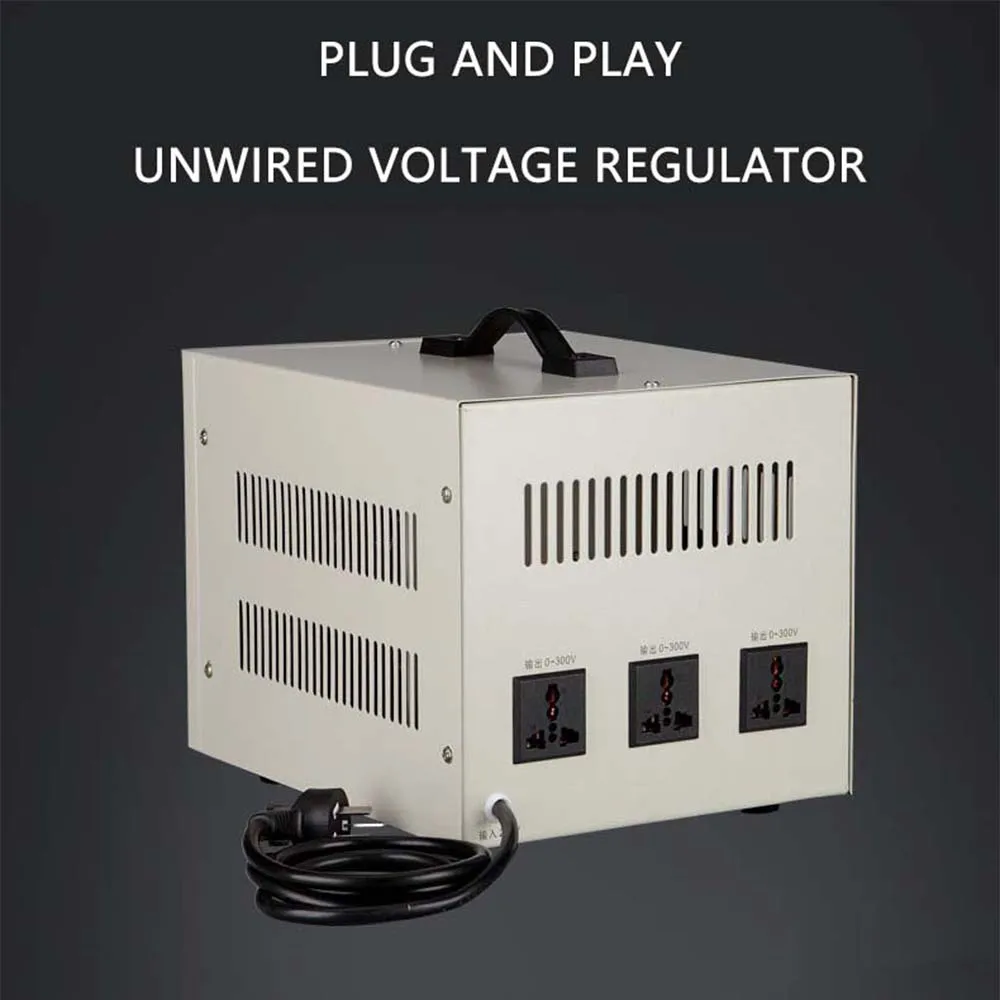 

Single-phase voltage regulator 3KW digital display 3000VA 0-300V STG-3KVA