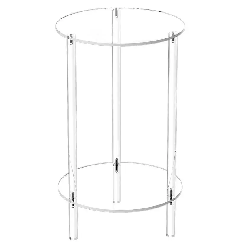 

Acrylic Drink Table Clear Small Round End Table For Drinks Coffee Table Living Room Side Table For Drinks Phones Coffee Drink