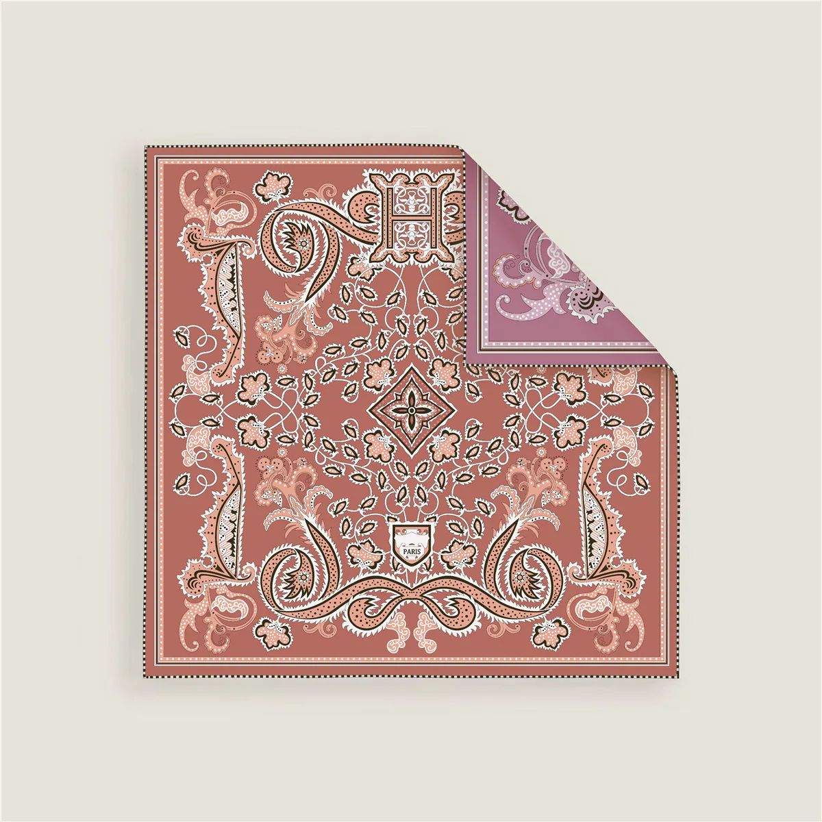 Travel Accessories Designer - Pañuelo de seda con diseño AB,
