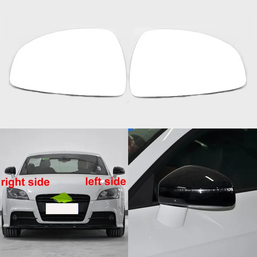 For Audi TT 2007 2008 2009 2010-2014 Rearview Mirror Lenses Exterior Side Reflective Glass Lens Heating 8J0857535D 8J0857536H