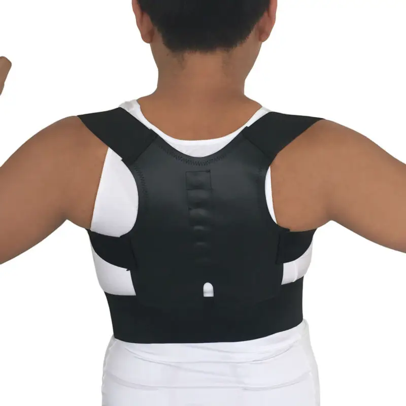 Magnetic Therapy Posture Corrector Men\'s and Women\'s Orthopedic Corset Back Waist Support with Shoulder Brace Medical Corset