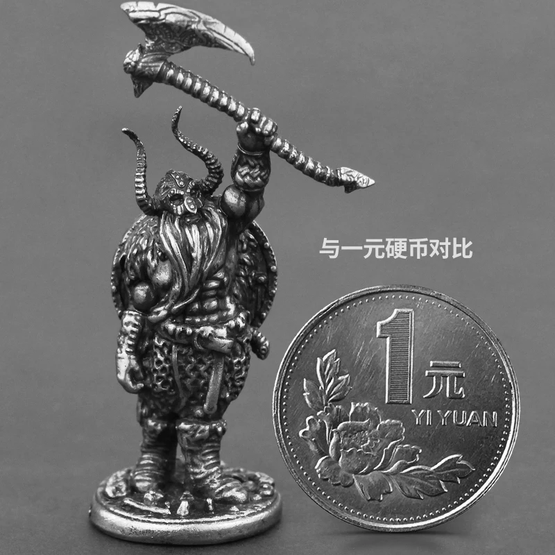 Metal viking pirata antigo soldado figuras de ação modelo brinquedos presentes desktop ornamento em miniatura acessórios peças jogo tabuleiro