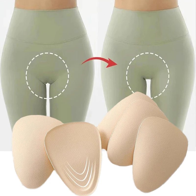 2pcs Camel Toe Concealer Women's Traceless Invisible Camel Toe Underwear Cover Seamless Butt Lifter Pad for Bikini Yoga Pant