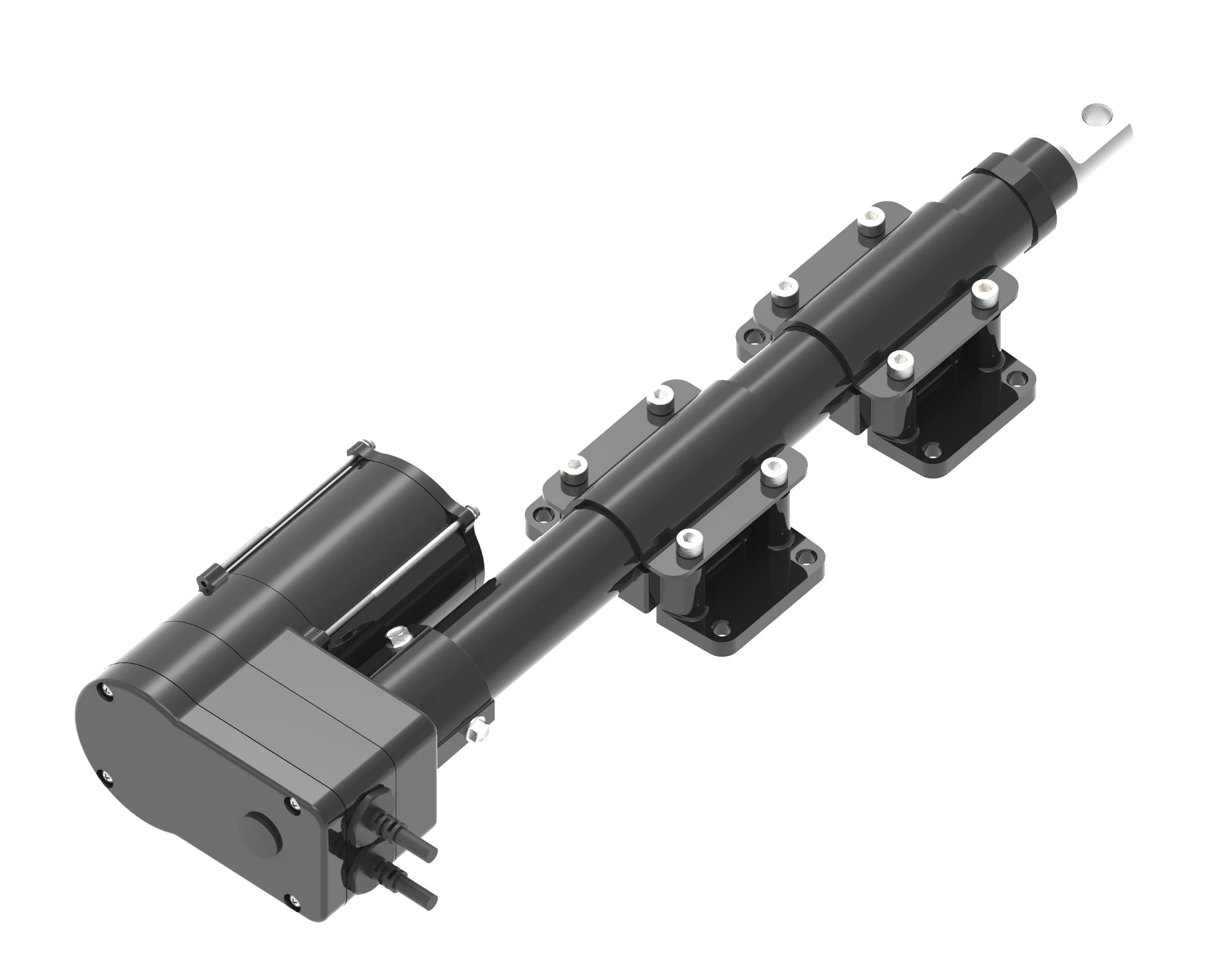 Attuatore elettrico di ventilazione per bestiame che trasporta l'alimentazione 5000N IP66 168W 4.2mm/s Attuatore lineare per azienda agricola