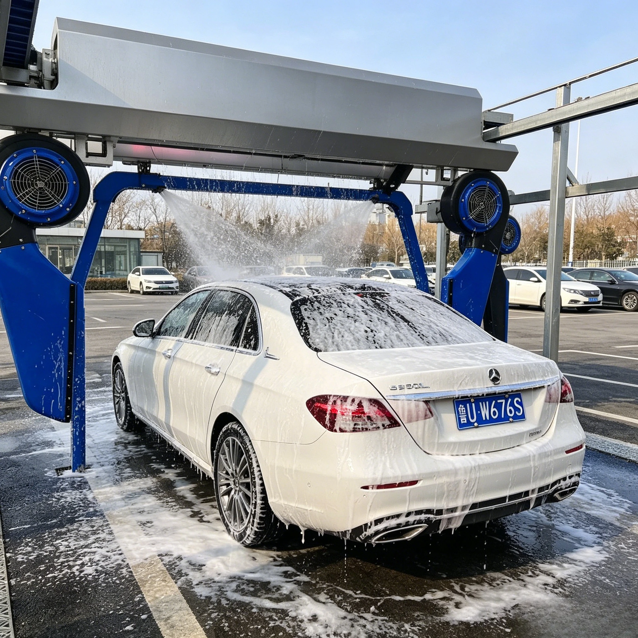 360-degree Fully Automatic Non-contact Car Washing Machine with Drying Function, Available 24 Hours A Day Customized