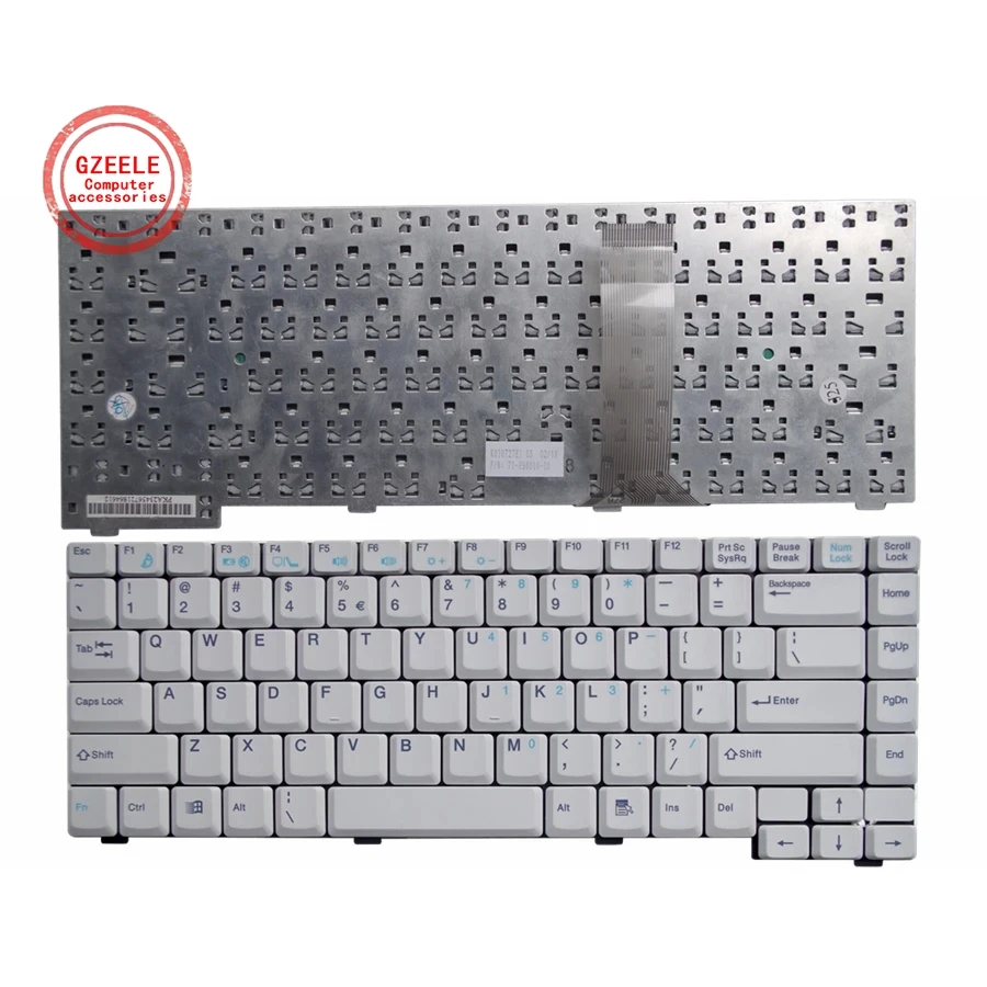 

GZEELE новая клавиатура для ноутбука Fujitsu Amilo A1630 D1840 D1845 XD2811 белая английская клавиатура США