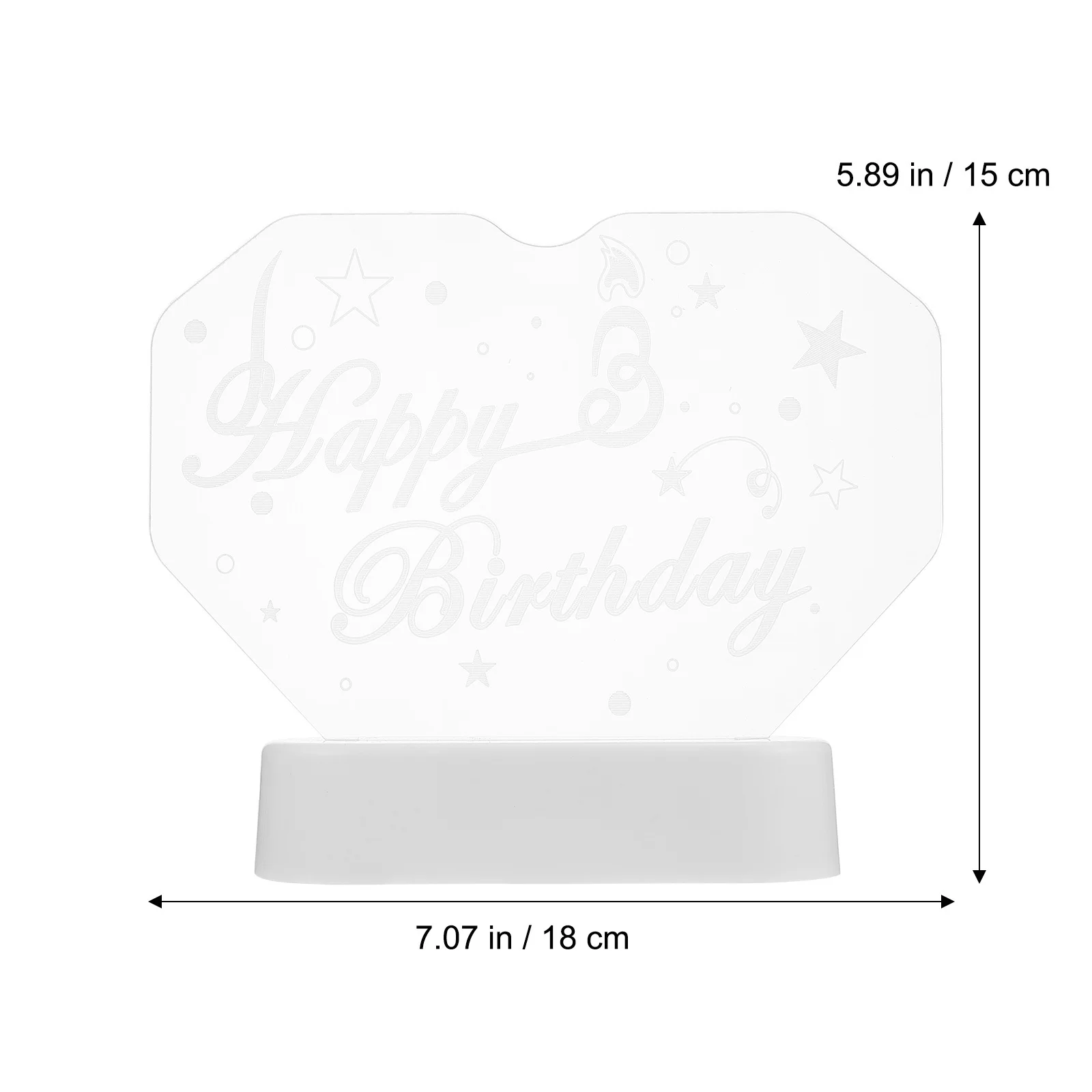 

Happy Led Sign Light Up Birthday Decorations For Party Durable Led Ornaments Home Festival Decoration, Birthday