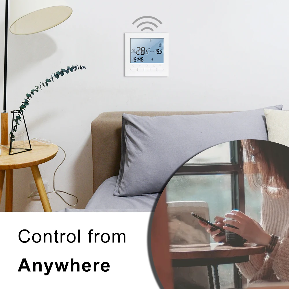WIFI Thermostat Warm Floor Electric Water Heating Gas Boiler Thermostat Temperature Controller Underfloor Heating Regulator