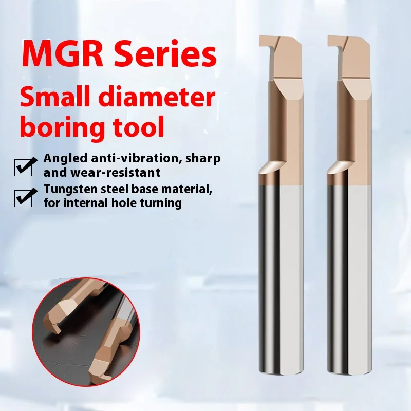 

MGR Miniature Boring Small Diameter Inner Hole Hook Grooving Tool Cutting Integral Tungsten Steel Alloy Boring Lathe Rod Bar