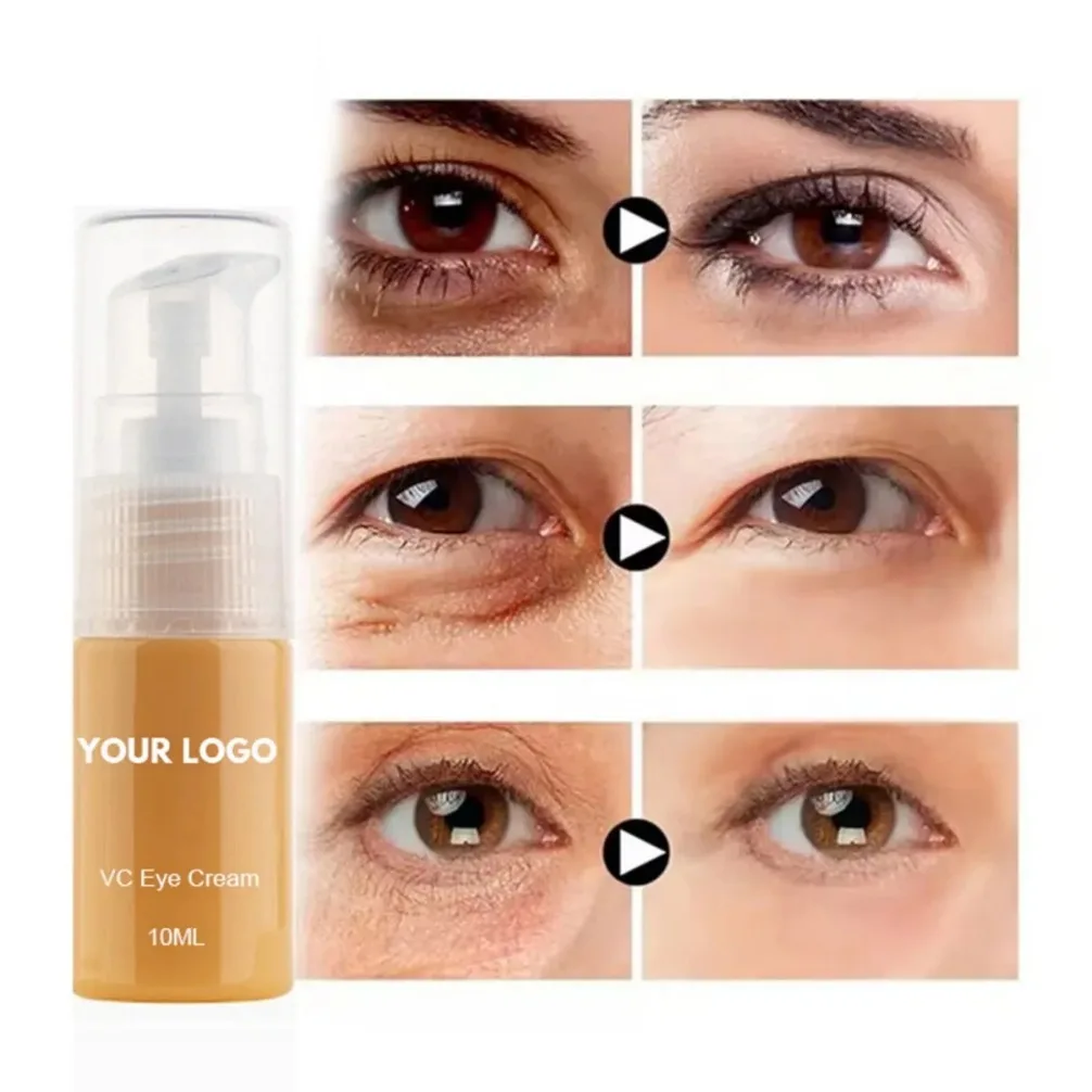 Custom Logo Vegan Turmeric AntiAging Avocado Macadamia 8 Color Eye Cream Hydrating Moisturizing Brightening Eye Serum Cosmetics