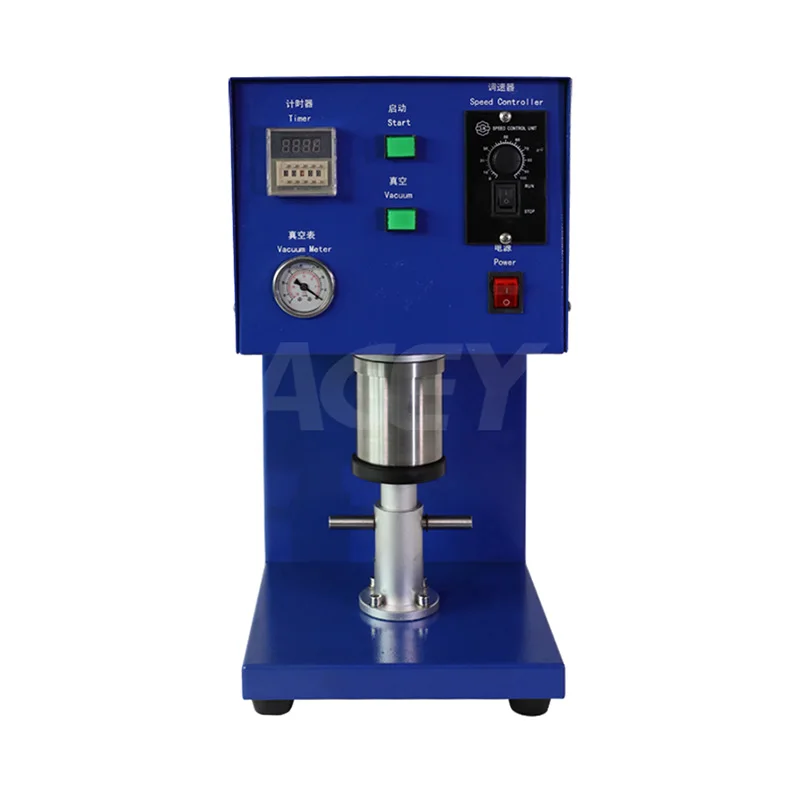 Table Top Lithium Battery Slurry Powder Homogenizer Lab Vacuum Mixing Machine