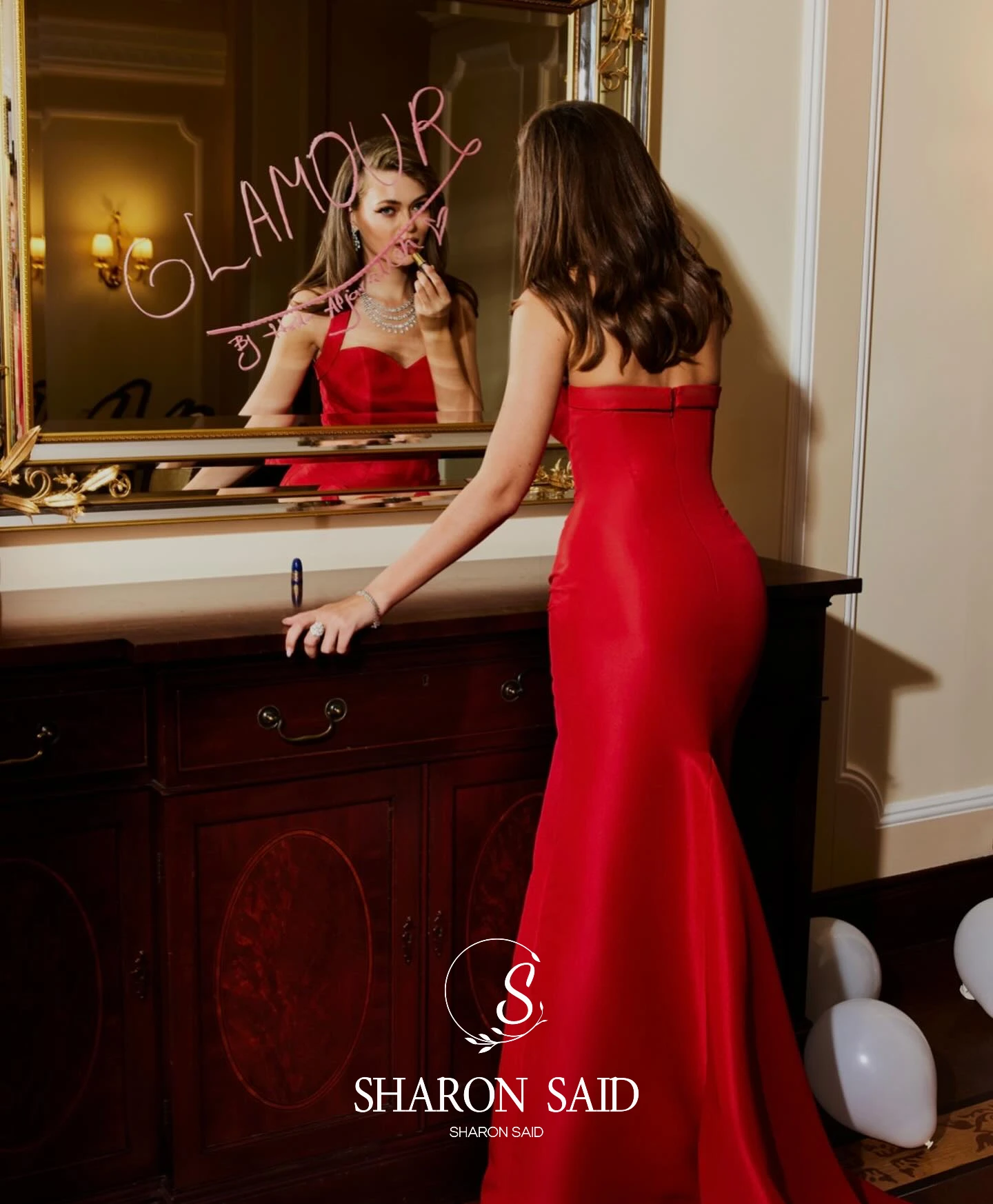 Sharon disse rosa halter sereia dubai vestido de noite com querida vermelha para mulher festa de casamento vestido de baile sf109 personalizado