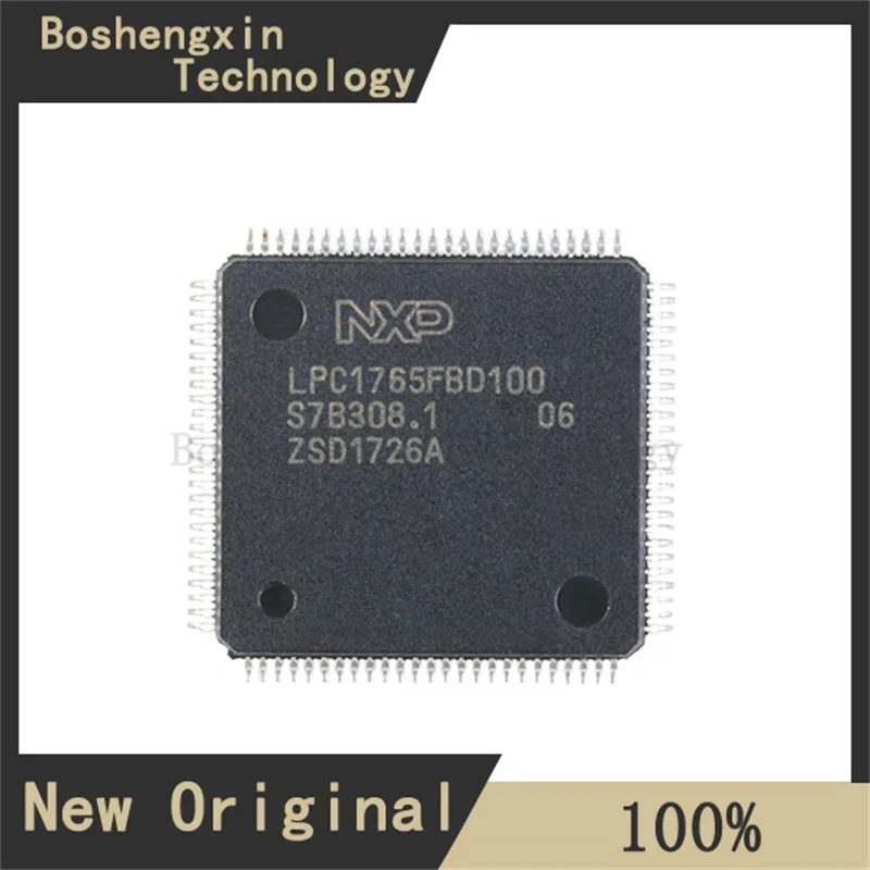 1Pcs LPC1765FBD100  IC MCU 32BIT 256KB FLASH 100LQFP LPC1765FBD100